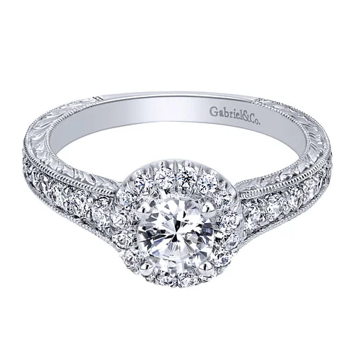 Special Sale On Handcrafted Jewelry – Shop Today 14K White Gold Round Halo Complete Diamond Engagement Ring Special Sale On Handcrafted Jewelry – Shop Today 14K White Gold Round Halo Complete Diamond Engagement Ring