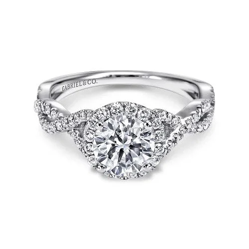Timeless Jewelry, Timeless Savings – Don't Wait 14K White Gold Round Halo Diamond Engagement Ring