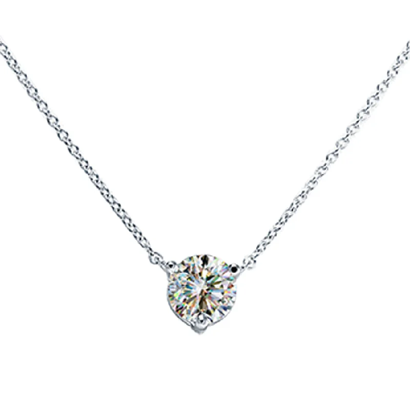 Timeless Jewelry, Timeless Savings – Don't Wait 14KWG 0.50CT FOF RD DIA SOL PEND ON CHAIN Timeless Jewelry, Timeless Savings – Don't Wait 14KWG 0.50CT FOF RD DIA SOL PEND ON CHAIN