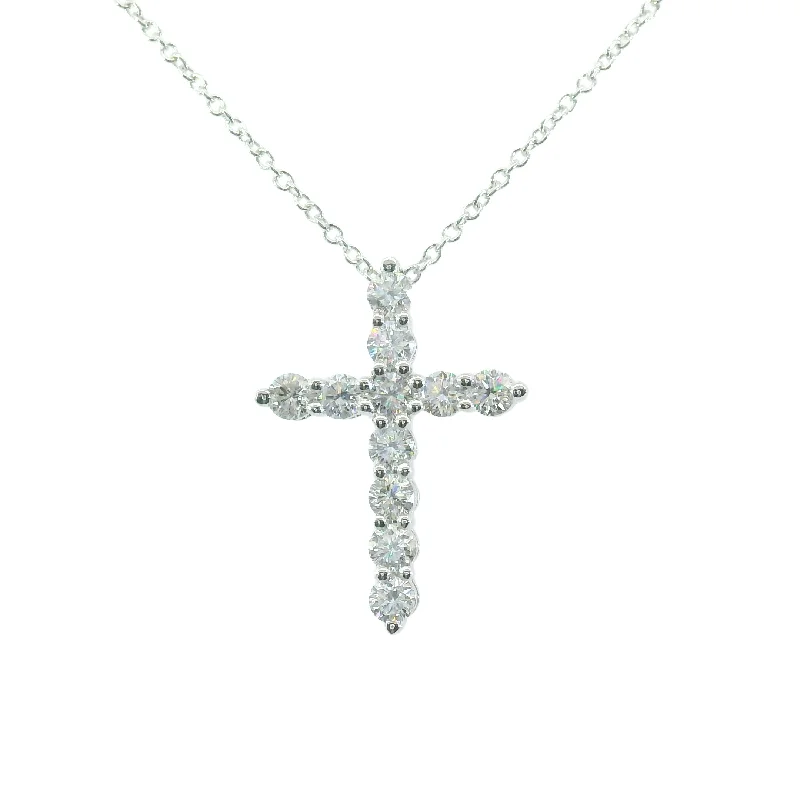 Big Savings On Your Favorite Jewelry Pieces 14KWG 1.00CTW FOF RD DIA CROSS PENDANT ON WG CHAIN Big Savings On Your Favorite Jewelry Pieces 14KWG 1.00CTW FOF RD DIA CROSS PENDANT ON WG CHAIN