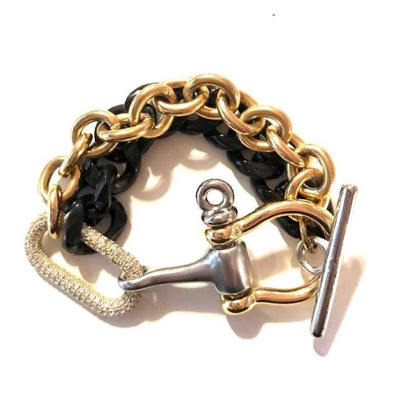 Dazzle With Discounts – Shop Jewelry On Sale ARIES DOUBLE | Bracelet | black - gold Dazzle With Discounts – Shop Jewelry On Sale ARIES DOUBLE | Bracelet | black - gold