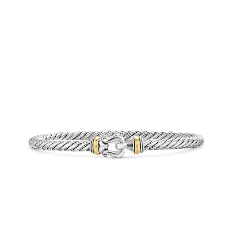 Last Chance To Shop High-End Jewelry At Markdown Prices 4mm Cable Flex Buckle Bracelet