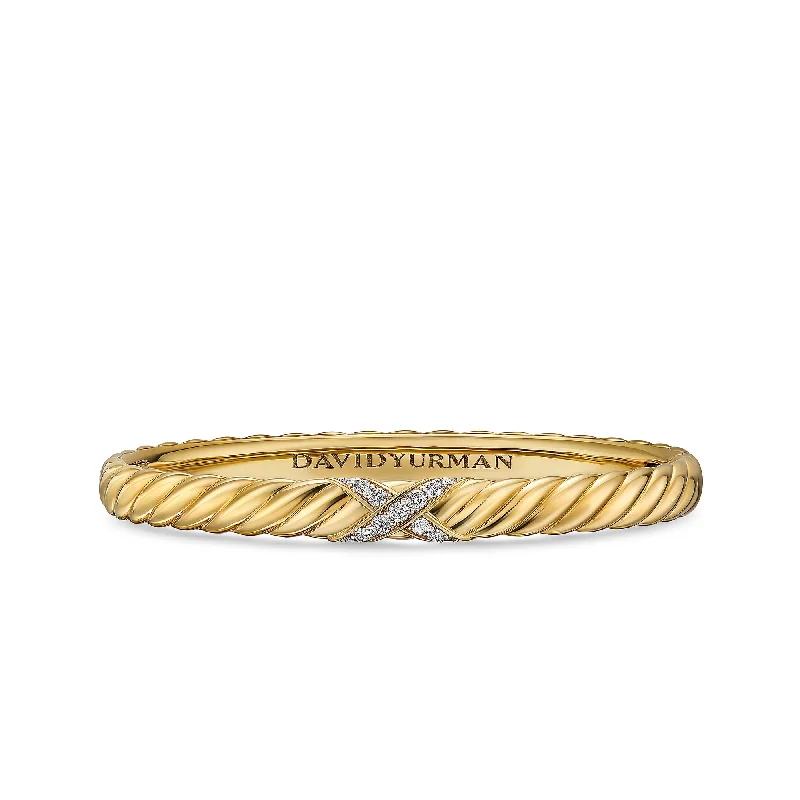 Shop Trending Jewelry With Exclusive Savings 6mm Sculpted Cable X Center Station Bracelet  0.30