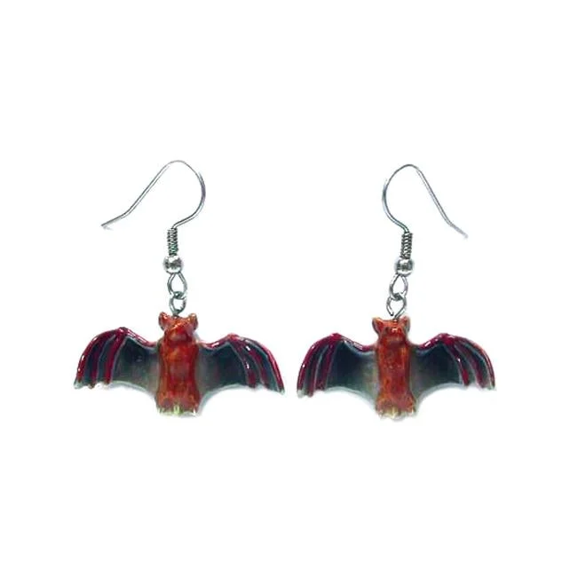 Timeless Elegance Now At Special Discounts Little Brown Bat Porcelain Earrings