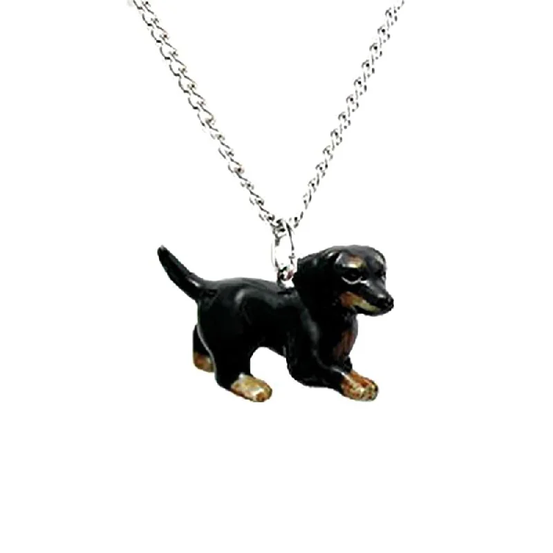 Luxury Jewelry At Unbeatable Discounts Dog - Dachshund Dog Pendant Porcelain Jewelry