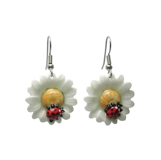 Shop Signature Jewelry Styles At Exclusive Prices Ladybug on Daisy Porcelain Earrings