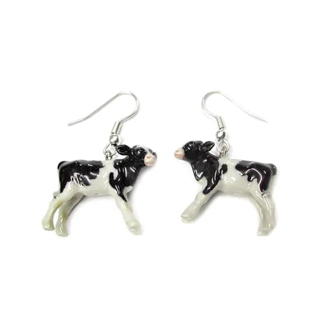 Trending Jewelry Styles Now At Limited-Time Discounts Cow Porcelain Earrings