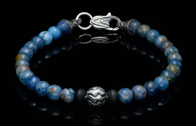 Exclusive Jewelry Sale – Sparkle For Less Brookings - Dumortierite Beaded bracelet with Sterling silver and dumortierite Exclusive Jewelry Sale – Sparkle For Less Brookings - Dumortierite Beaded bracelet with Sterling silver and dumortierite