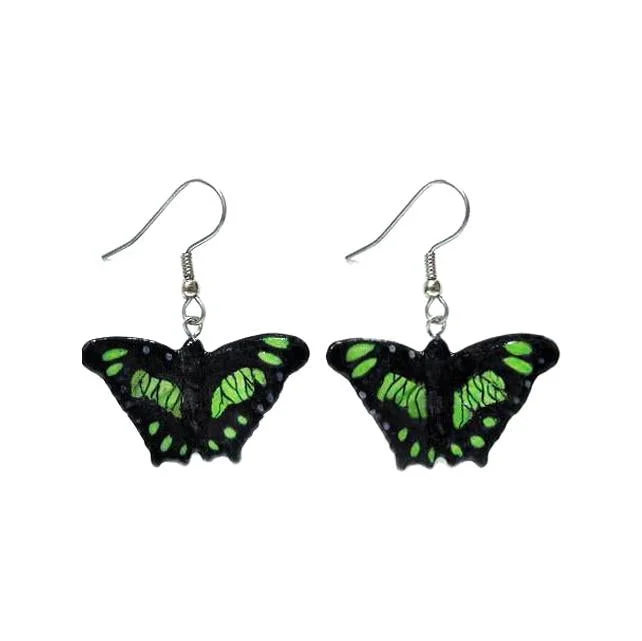 Timeless Beauty, Unbeatable Deals – Jewelry Sale On Green Malachite Butterfly Porcelain Earrings