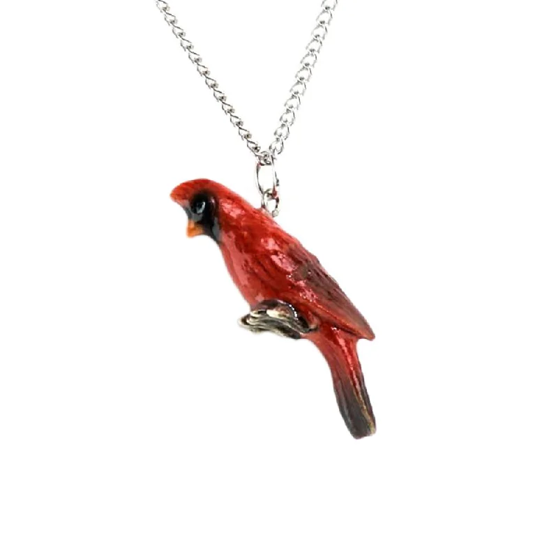 Exclusive Jewelry Sale – Sparkle For Less Cardinal Pendant Porcelain Jewelry