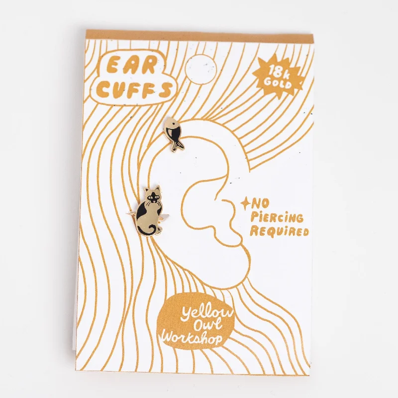 Affordable Elegance – Premium Jewelry At Special Prices Cat & Fish Ear Cuffs
