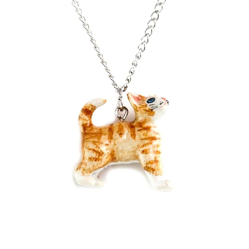 Celebrate With Sparkle – Jewelry Sale Now Live Ginger Kitten Pendant Porcelain Jewelry