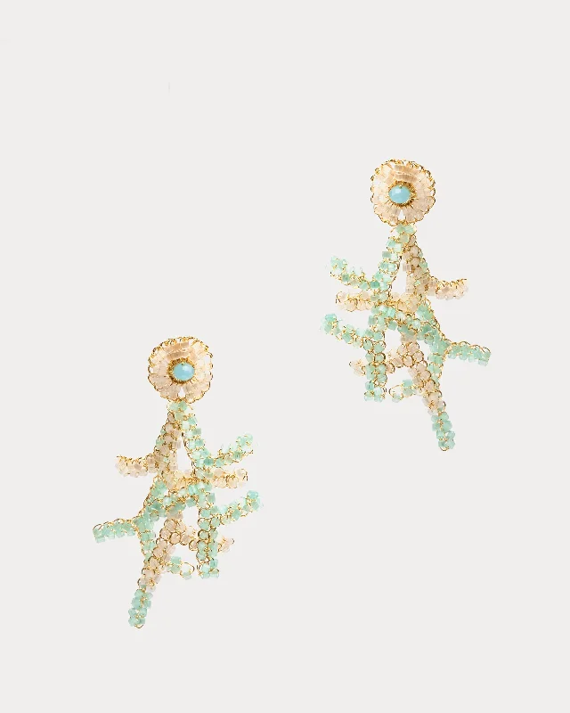 Shop Stylish Jewelry Now And Save Big Coral Drop Earring Aqua Blue