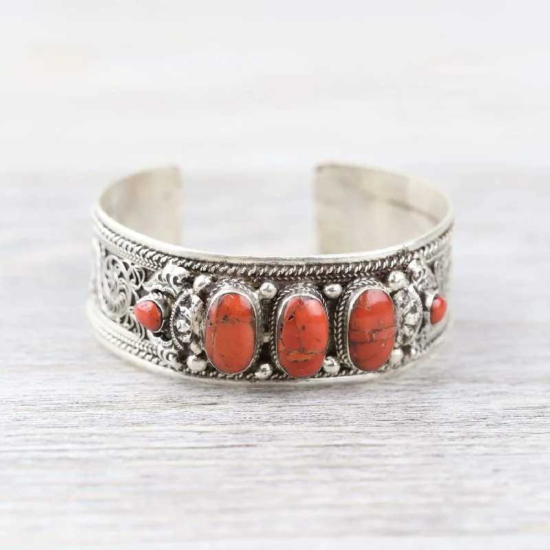 Trending Jewelry Styles Now At Limited-Time Discounts Coral Passion Cuff Bracelet