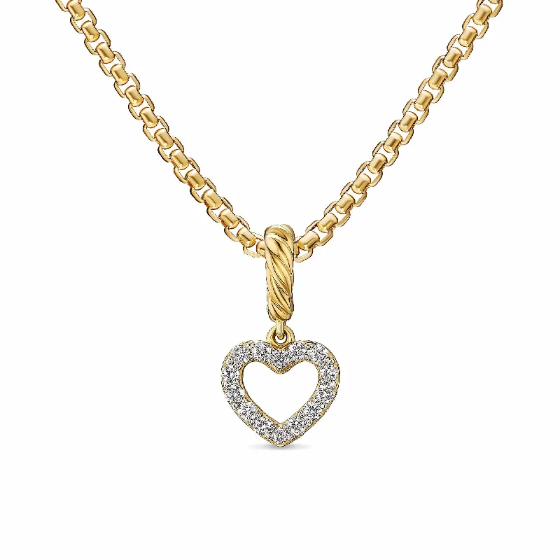 Beautiful Jewelry, Breathtaking Discounts – Hurry In Micro Pave Open Heart Enhancer  0.09