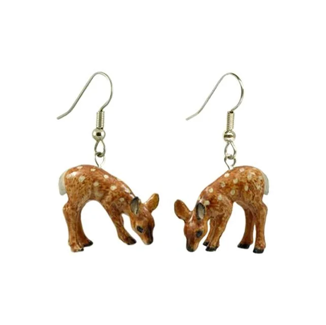 Limited-Stock Jewelry Sale – Once It's Gone, It's Gone Deer Fawn Porcelain Earrings