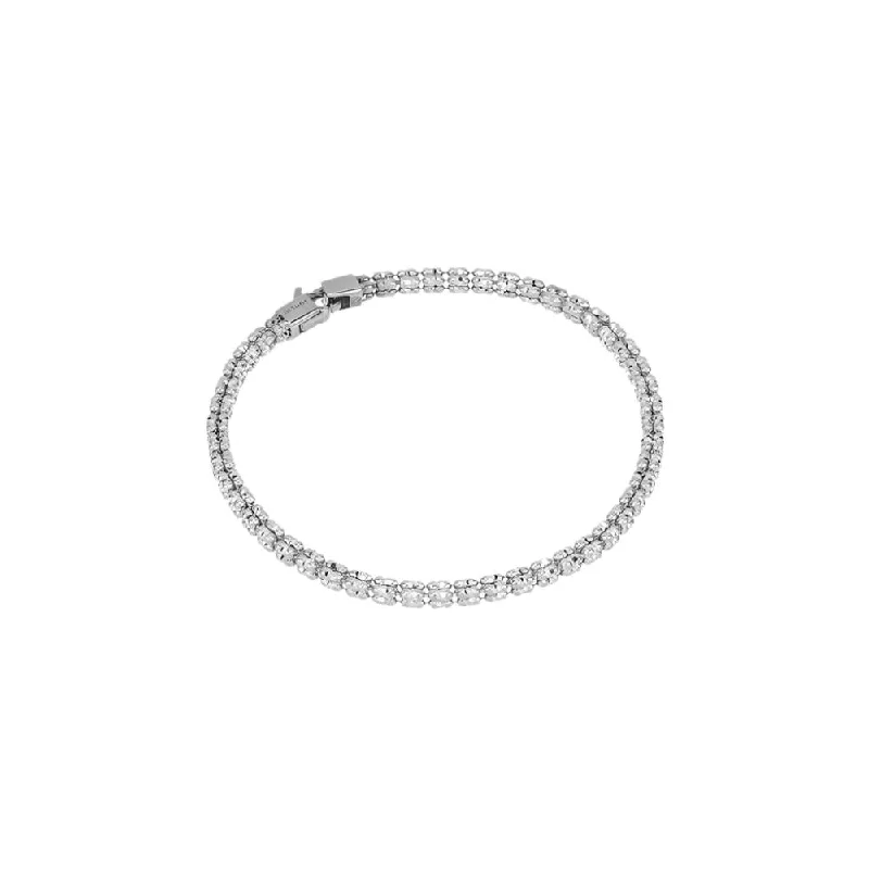 Jewelry Sale – Exclusive Styles At Lower Prices Desmos Sterling Silver Infinity Frames Diamond-Cut Bracelet