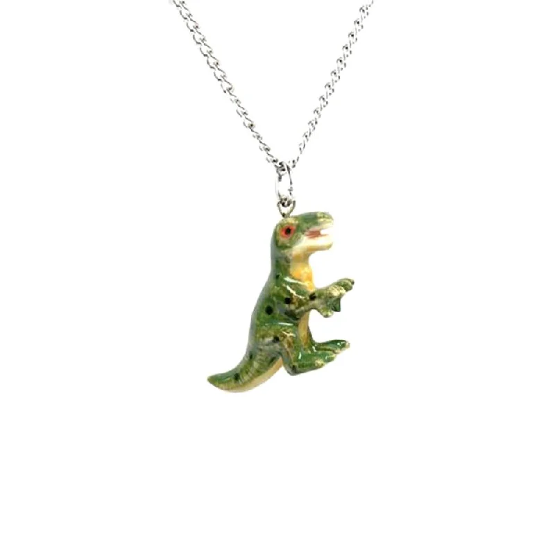 Exclusive Jewelry Sale – Shine For Less Dinosaur - T-Rex Pendant Porcelain Jewelry