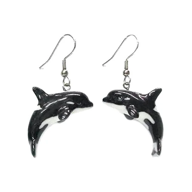 Accessorize For Less – Luxury Jewelry At Affordable Prices Orca Whale Porcelain Earrings