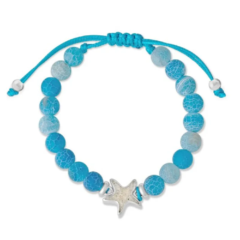 Your Dream Jewelry At Dream Prices Dune Beaded Bracelet Adjustable - Starfish - Weathered Agate Your Dream Jewelry At Dream Prices Dune Beaded Bracelet Adjustable - Starfish - Weathered Agate