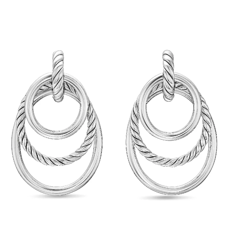 Limited-Time Jewelry Sale – Elegant Styles At Less 48mm Mercer Bold Triple Ring Earrings