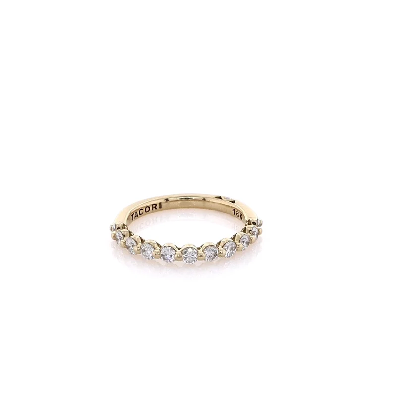 Holiday Jewelry Sale – Perfect Gifts At The Best Prices Estate Tacori 18 Karat Yellow Gold Sculpted Crescent Diamond Wedding Band