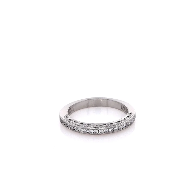 Premium Jewelry At Special Low Prices For A Limited Time Estate Tacori Platinum Milgrain Diamond Wedding Band