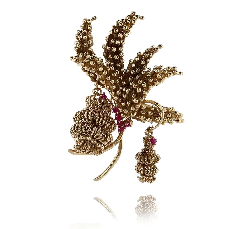 Jewelry Clearance Event – Last Chance For Stunning Deals Estate Tiffany & Co 18 Karat Yellow Gold Beaded Spray Design Brooch with Dangles Jewelry Clearance Event – Last Chance For Stunning Deals Estate Tiffany & Co 18 Karat Yellow Gold Beaded Spray Design Brooch with Dangles