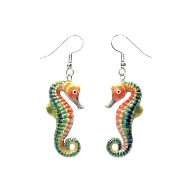 Limited-Time Offer On Premium Jewelry Collections Seahorse Porcelain Earrings