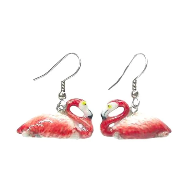 High-Quality Jewelry At A Fraction Of The Cost Flamingo Porcelain Earrings