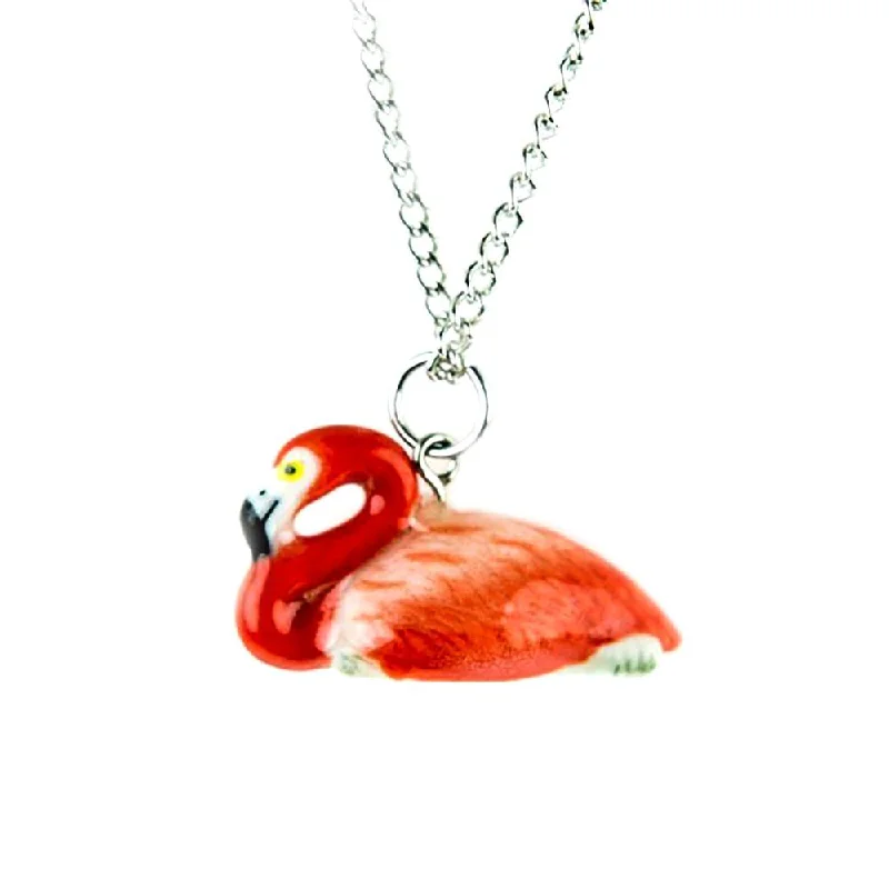 The Perfect Jewelry Piece At The Perfect Price Flamingo Pendant Porcelain Jewelry