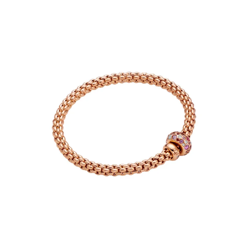 Best-Selling Jewelry Styles Now At Exclusive Discounts Fope Solo 18k Rose Gold Flex-It Bracelet with Pink Sapphires and Diamonds Best-Selling Jewelry Styles Now At Exclusive Discounts Fope Solo 18k Rose Gold Flex-It Bracelet with Pink Sapphires and Diamonds