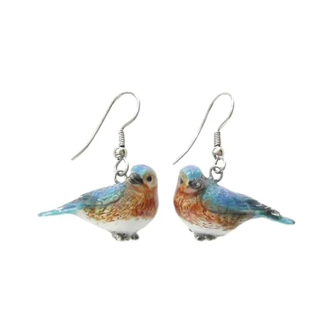 Flash Sale On Exquisite Jewelry – Don't Miss Out Bird - Bluebird Porcelain Earrings