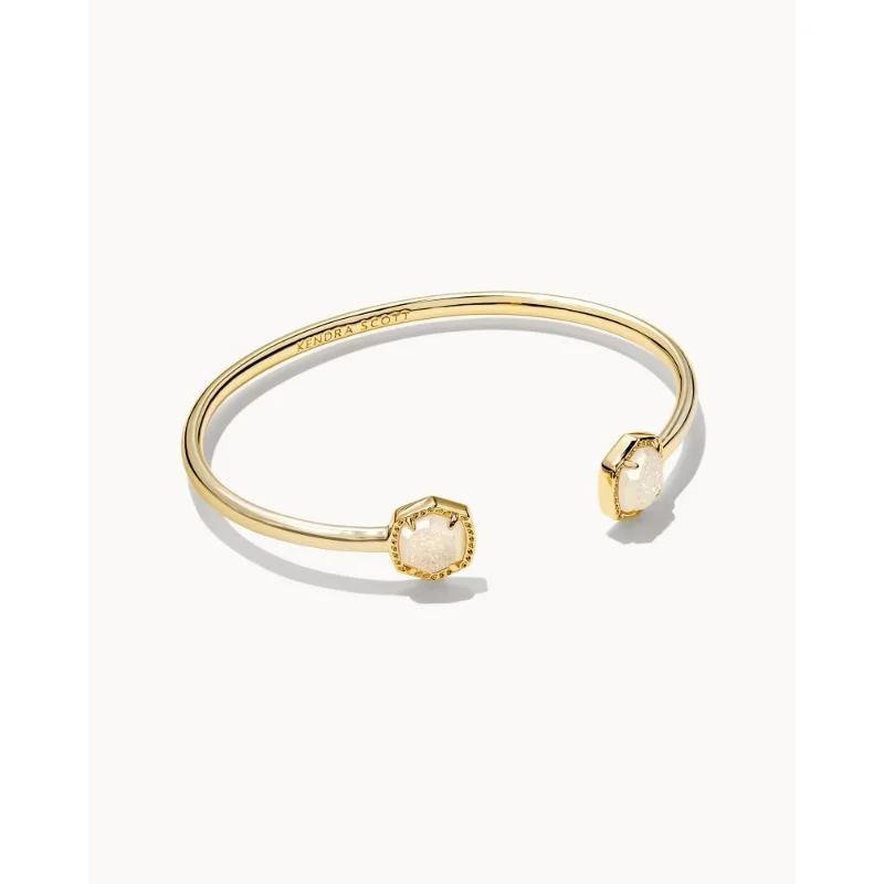 Make Your Outfit Shine With Discounted Jewelry Kendra Scott Davie Cuff Bracelet in Gold Iridescent Drusy Make Your Outfit Shine With Discounted Jewelry Kendra Scott Davie Cuff Bracelet in Gold Iridescent Drusy