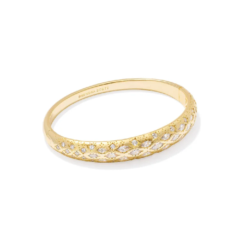 Luxury Jewelry At Unbeatable Discounts Kendra Scott Holland White Crystal Bangle Bracelet Luxury Jewelry At Unbeatable Discounts Kendra Scott Holland White Crystal Bangle Bracelet