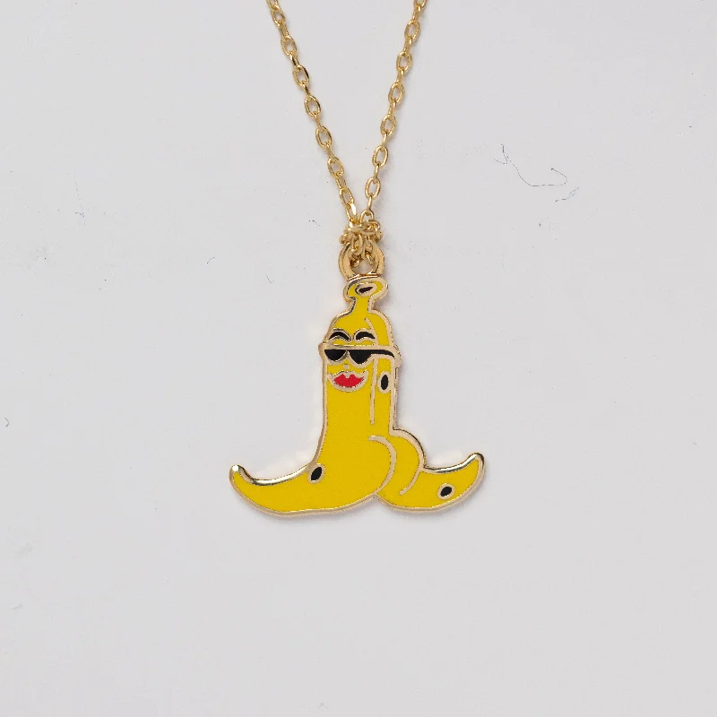 Modern Statement Jewelry For Bold Styling Banana Split Pendant by Kristina Micotti