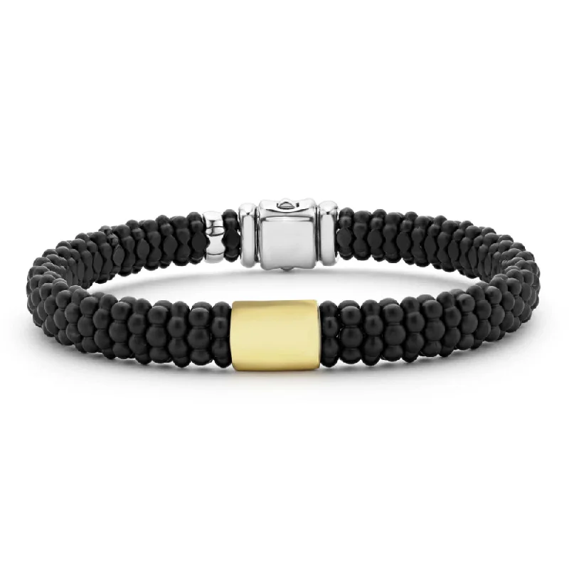 Exclusive Jewelry Sale – Sparkle For Less Lagos Black Caviar 18k Gold Matte Ceramic Beaded Bracelet, 9mm Exclusive Jewelry Sale – Sparkle For Less Lagos Black Caviar 18k Gold Matte Ceramic Beaded Bracelet, 9mm