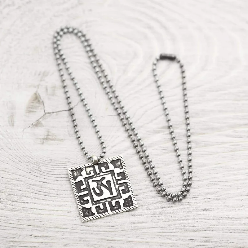 Handcrafted Beauty At Affordable Prices Men's Om Vintage-Style Necklace