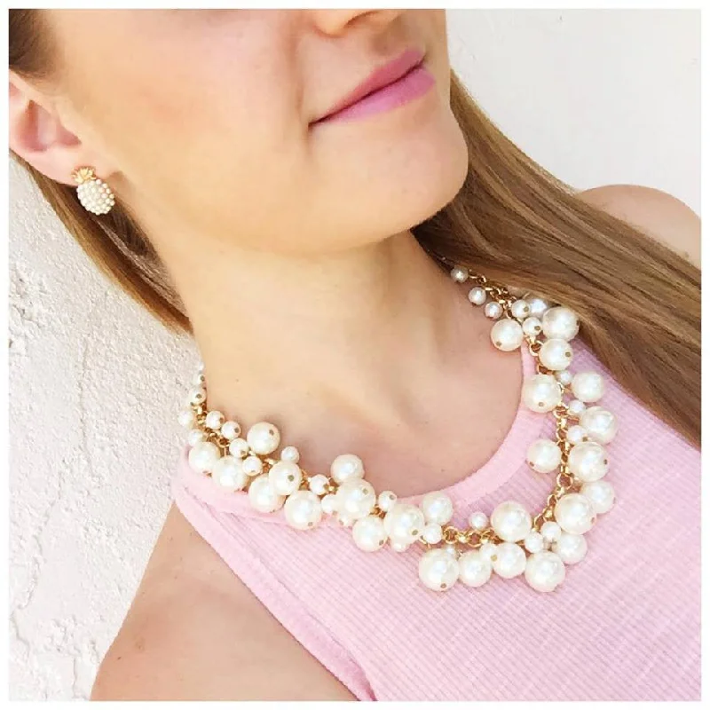 Exclusive Jewelry Sale Event – Shop Now Molly Pearl Bauble Necklace - Gold