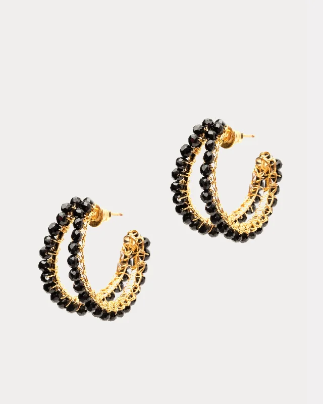 Huge Savings On Timeless Jewelry Collections Nina Maxi Earring Black Gold