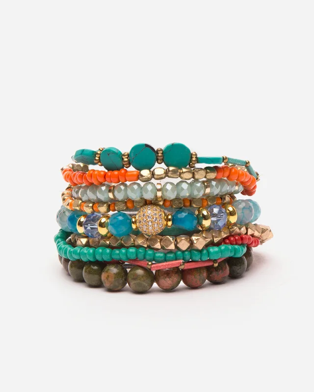 Exclusive Jewelry Markdowns – Limited-Time Offer Oaxaca Beaded Stacked Bracelet