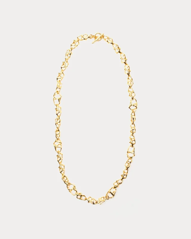 Flash Sale On Elegant Jewelry – Don't Miss Out Open Cage Link Necklace Gold