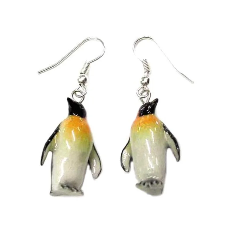 Chic And Stylish Jewelry At Discounted Prices Penguin - Emperor Penguin Porcelain Earrings