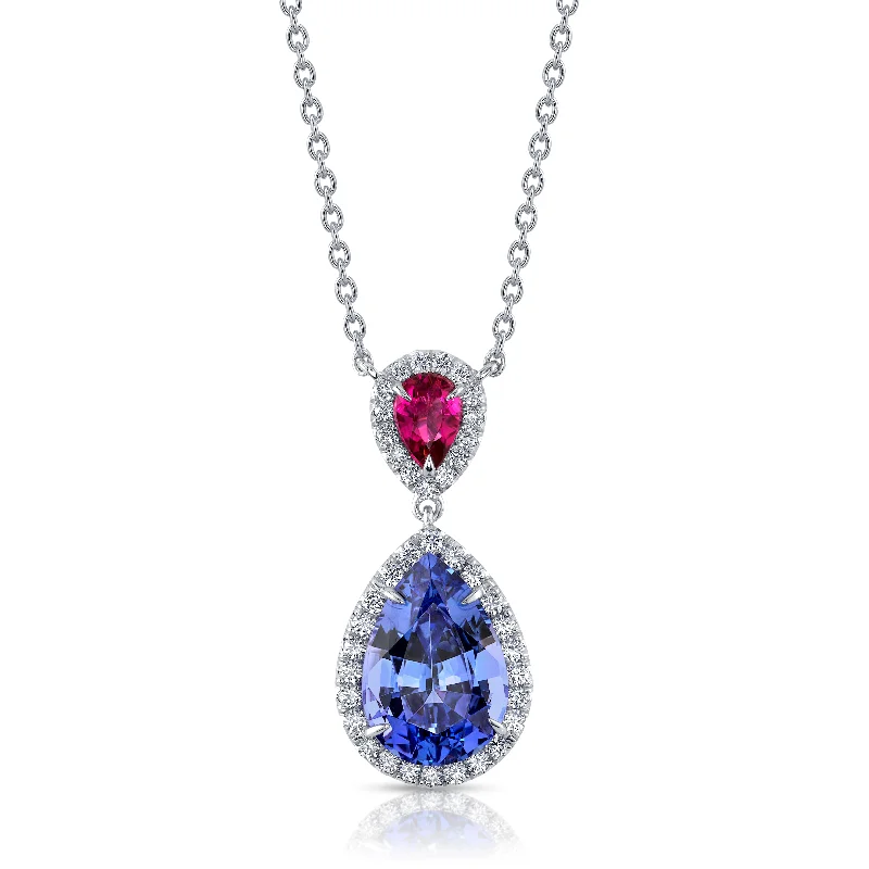 Personalized Jewelry Sale – Meaningful Gifts At Great Prices Platinum Pendant with Tanzanite, Tourmaline, and Diamond Accents Personalized Jewelry Sale – Meaningful Gifts At Great Prices Platinum Pendant with Tanzanite, Tourmaline, and Diamond Accents