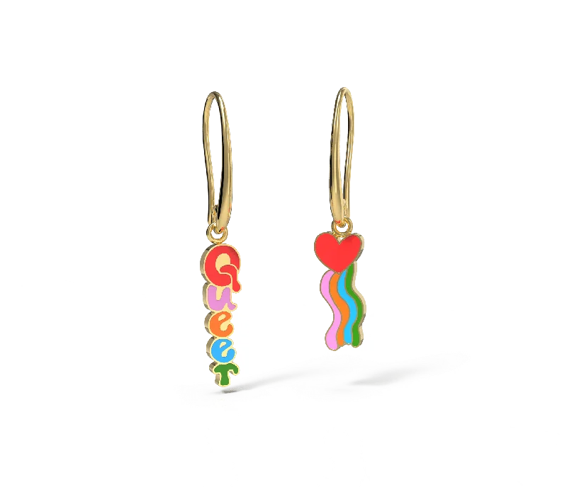 Best Jewelry Deals – Shop Premium Pieces At Great Prices Queer Heart Drop Earrings