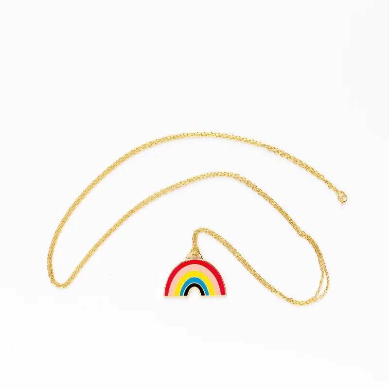 Bohemian-Inspired Jewelry For Free-Spirited Fashion Rainbow Pendant