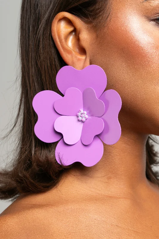 Luxury Handcrafted Jewelry For Elegant Looks SATO earrings in LAVENDAR