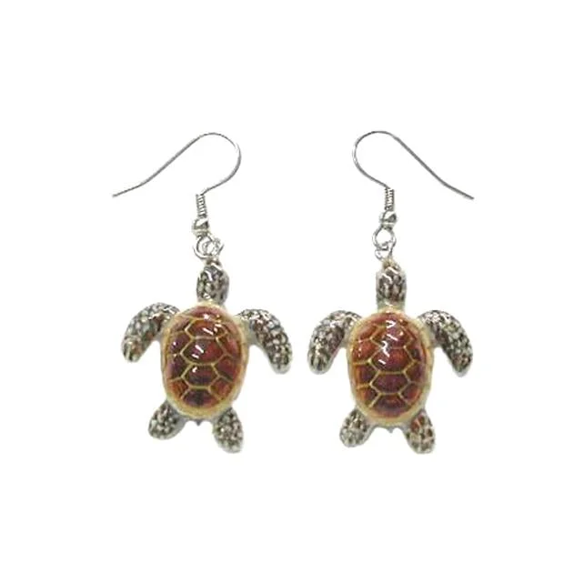 Luxury Jewelry Sale – Sparkle For Less Sea Turtle Porcelain Earrings