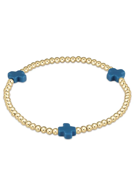 Fashion-Forward Jewelry At Exclusive Discounts eGIRL SIGNATURE CROSS BRACELET - COBALT Fashion-Forward Jewelry At Exclusive Discounts eGIRL SIGNATURE CROSS BRACELET - COBALT