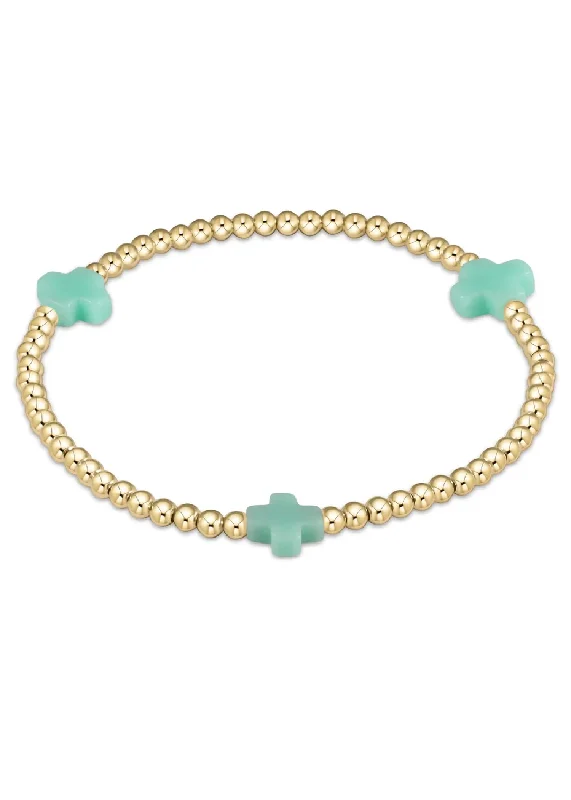 Dazzle In Elegance With Our Biggest Jewelry Sale eGIRL SIGNATURE CROSS BRACELET - MINT Dazzle In Elegance With Our Biggest Jewelry Sale eGIRL SIGNATURE CROSS BRACELET - MINT